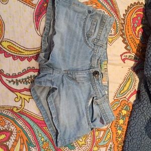 Roxy denim jean shorts size 1